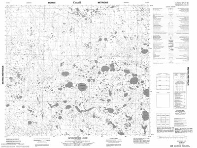 054B11 - SCHROEDER LAKE - Topographic Map