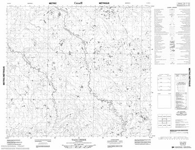 054B12 - TAGG CREEK - Topographic Map