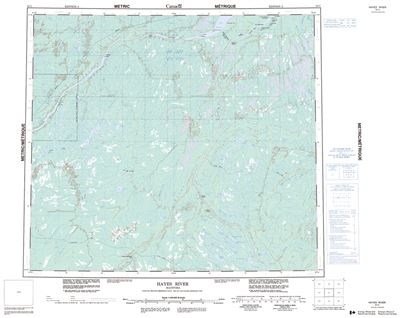 054C - HAYES RIVER - Topographic Map