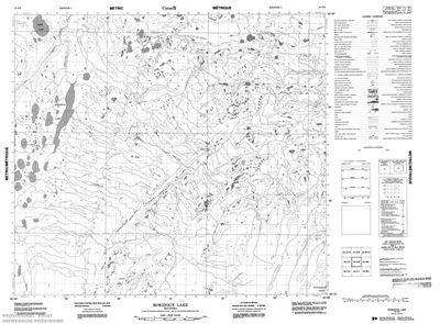 054C08 - ROBIDOUX LAKE - Topographic Map