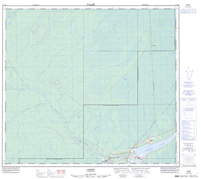 054D09 - AMERY - Topographic Map