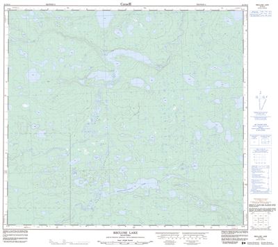 054D13 - RECLUSE LAKE - Topographic Map