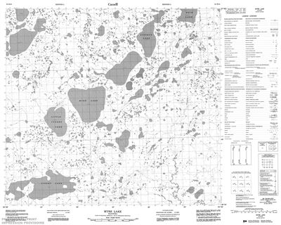 054D15 - MYRE LAKE - Topographic Map