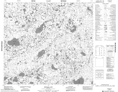 054E02 - MISTAKE LAKE - Topographic Map