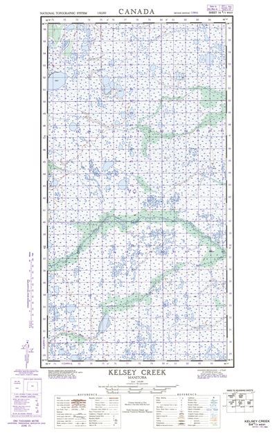 054K03W - KELSEY CREEK - Topographic Map