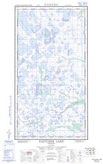 054K04E - FLETCHER LAKE - Topographic Map