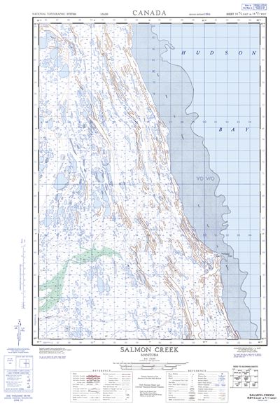 054K06E - SALMON CREEK - Topographic Map