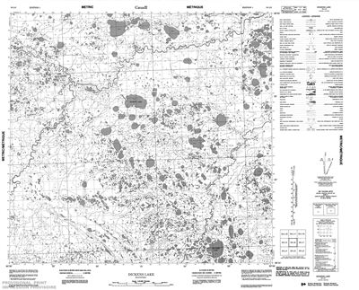 054L06 - DICKENS LAKE - Topographic Map