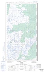 054L10E - NOWELL LAKE - Topographic Map