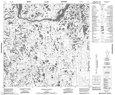 054L14 - TAMBANAY RAPIDS - Topographic Map