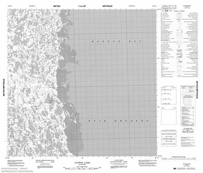 054M10 - CATTON LAKE - Topographic Map