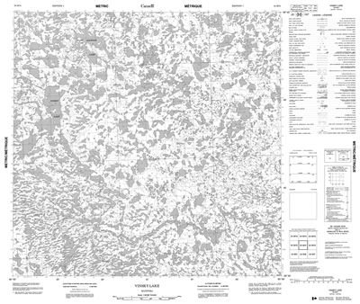 054M11 - VINSKY LAKE - Topographic Map