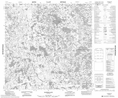 054M12 - MCEWEN LAKE - Topographic Map