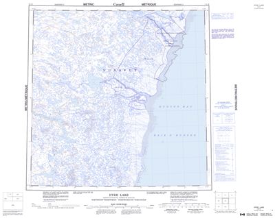 055D - HYDE LAKE - Topographic Map