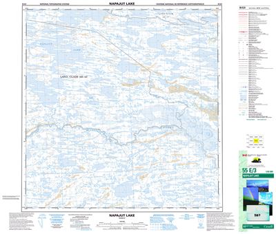 055E03 - NAPAJUT LAKE - Topographic Map