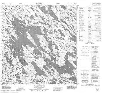 055E13 - TURQUETIL LAKE - Topographic Map