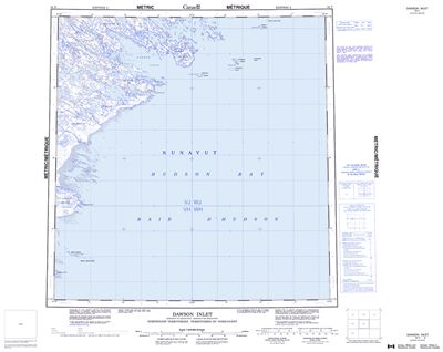 055F - DAWSON INLET - Topographic Map