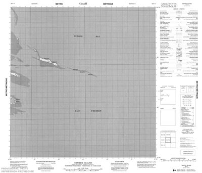 055F04 - SENTRY ISLAND - Topographic Map