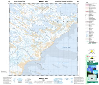 055F12 - WALLACE RIVER - Topographic Map