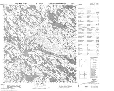 055K06 - GILL LAKE - Topographic Map