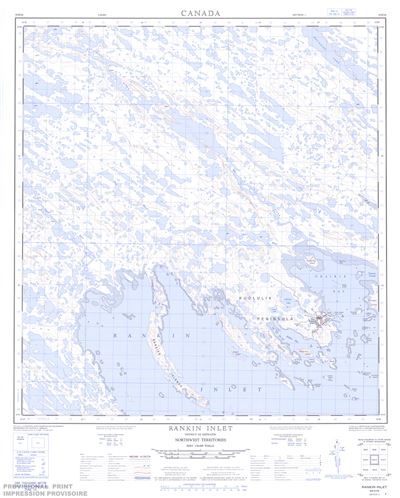 055K16 - RANKIN INLET - Topographic Map