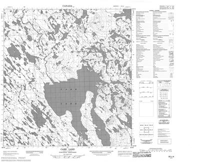 055L04 - CARR LAKE - Topographic Map