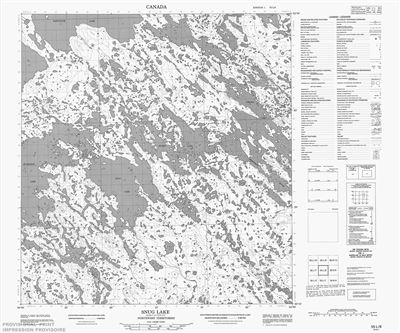 055L08 - SNUG LAKE - Topographic Map