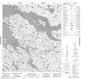 055N14 - BOWSER ISLAND - Topographic Map