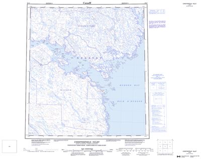 055O - CHESTERFIELD INLET - Topographic Map