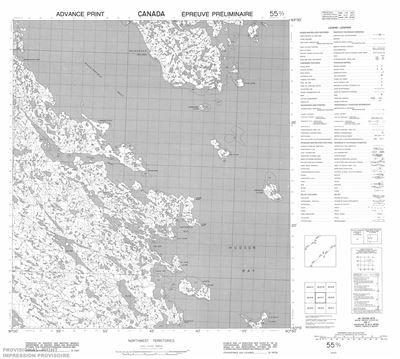 055O07 - ROCKHOUSE ISLAND - Topographic Map