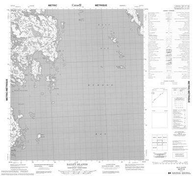 055P13 - BAILEY ISLANDS - Topographic Map