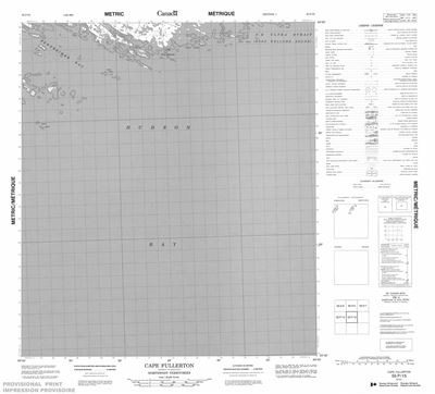 055P15 - CAPE FULLERTON - Topographic Map