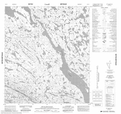 056C04 - ST. CLAIR FALLS - Topographic Map