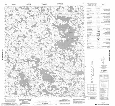 056C06 - TEHERY LAKE - Topographic Map
