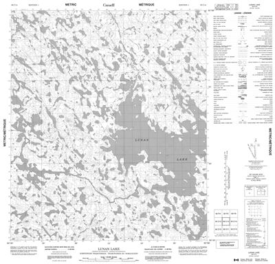056C14 - LUNAN LAKE - Topographic Map