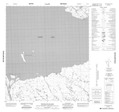 056D03 - TANATALUK ISLANDS - Topographic Map