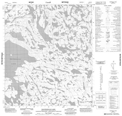 056D12 - WHITEHILLS LAKE - Topographic Map