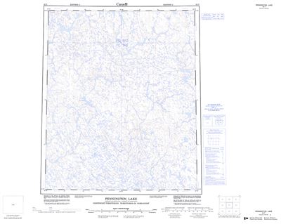 056F - PENNINGTON LAKE - Topographic Map