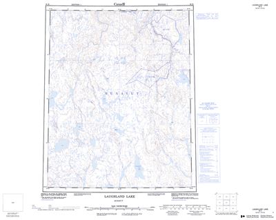 056K - LAUGHLAND LAKE - Topographic Map