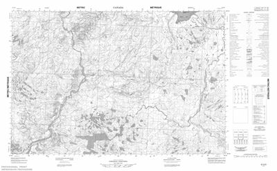 057A03 - TOURANGEAU CREEK - Topographic Map