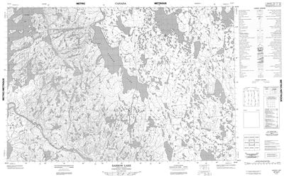 057A07 - BARROW LAKE - Topographic Map