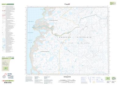 058A07 - BRODEUR RIVER - Topographic Map