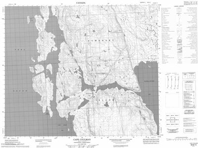 058B13 - CAPE COULMAN - Topographic Map