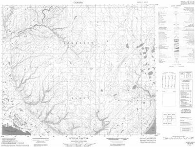 058B16 - PUTULIK CANYON - Topographic Map