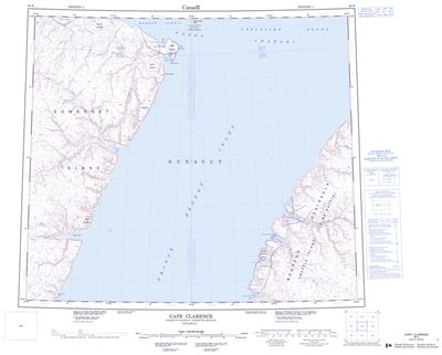 058D - CAPE CLARENCE - Topographic Map
