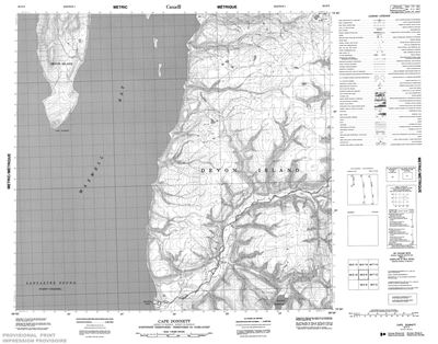 058E09 - CAPE DONNETT - Topographic Map