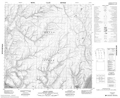 058E13 - MOUNT COFFEY - Topographic Map