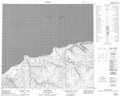 058F03 - CAPE ANNE - Topographic Map
