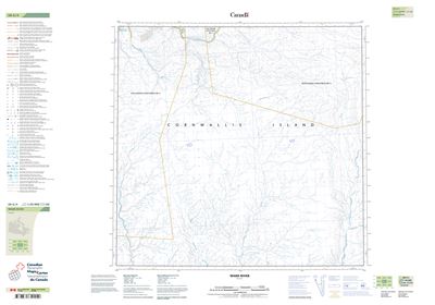 058G04 - WARD RIVER - Topographic Map
