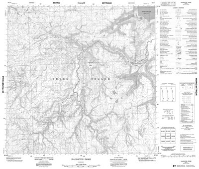 058H07 - HAUGHTON DOME - Topographic Map